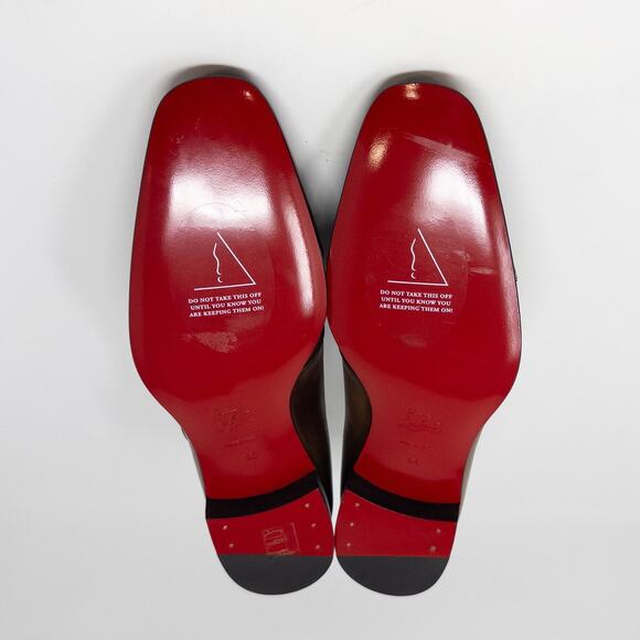 Christian Louboutin Mortimer Brown Leather Monk Strap Loafers Men’s 44 EU - Picture 9 of 9